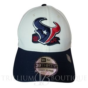 New Era Hat Cap Houston Texans Sideline 39Thirty Chrome White Stretch Fit NFL